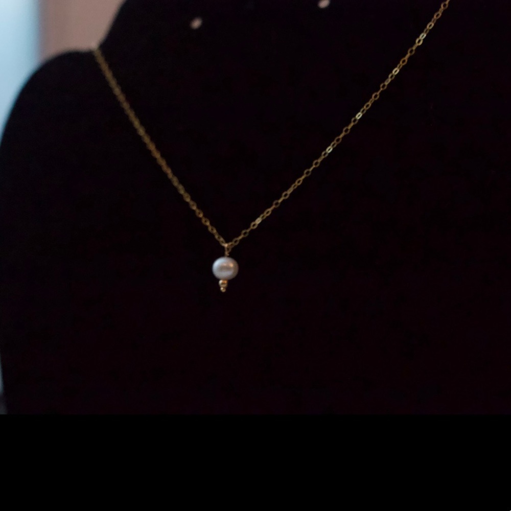 14K (STAMPED) Gold Filled Natural Freshwater Pearl Necklace